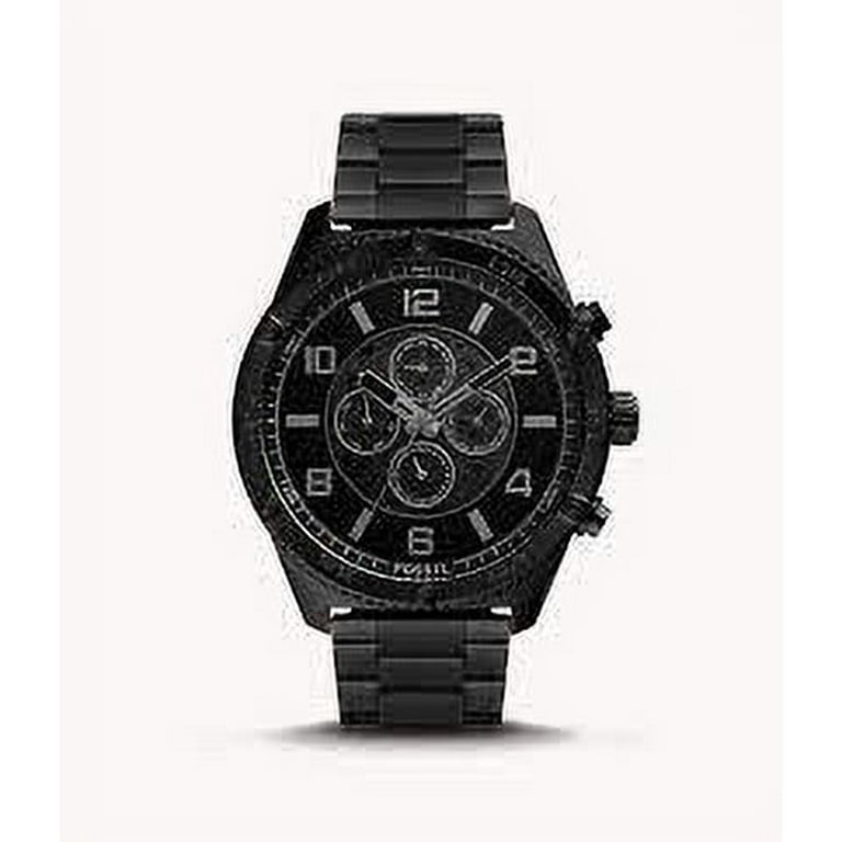 Fossil black stainless 2025 steel watch