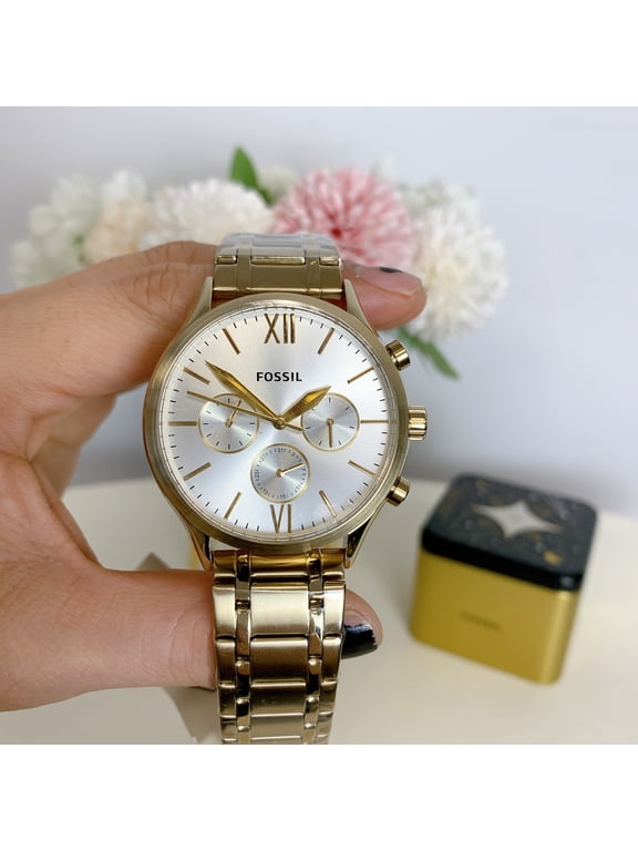 BQ2809 Fenmore Multifunction Gold-Tone Stainless Steel Watch