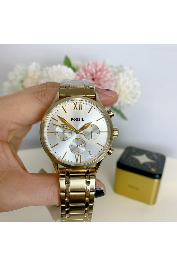 BQ2809 Fenmore Multifunction Gold-Tone Stainless Steel Watch