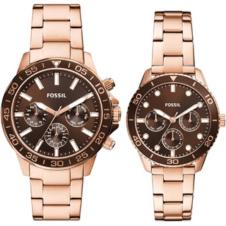 Fossils Couples Watches Set