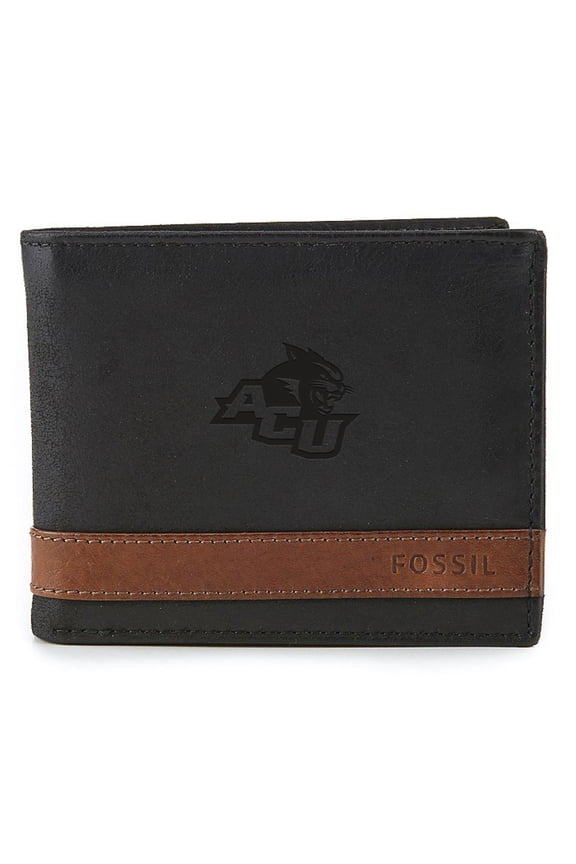Black Abilene Christian University Wildcats Quinn Flip ID Bifold Wallet
