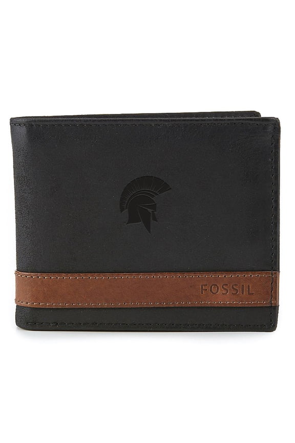 Black Case Western Reserve Spartans Quinn Flip ID Bifold Wallet