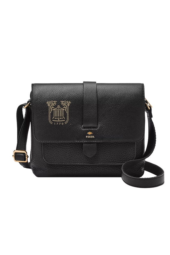 Black Charleston Cougars Kinley Leather Small Crossbody Bag