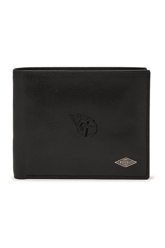 Black Cleveland Guardians Ryan RFID Passcase Wallet