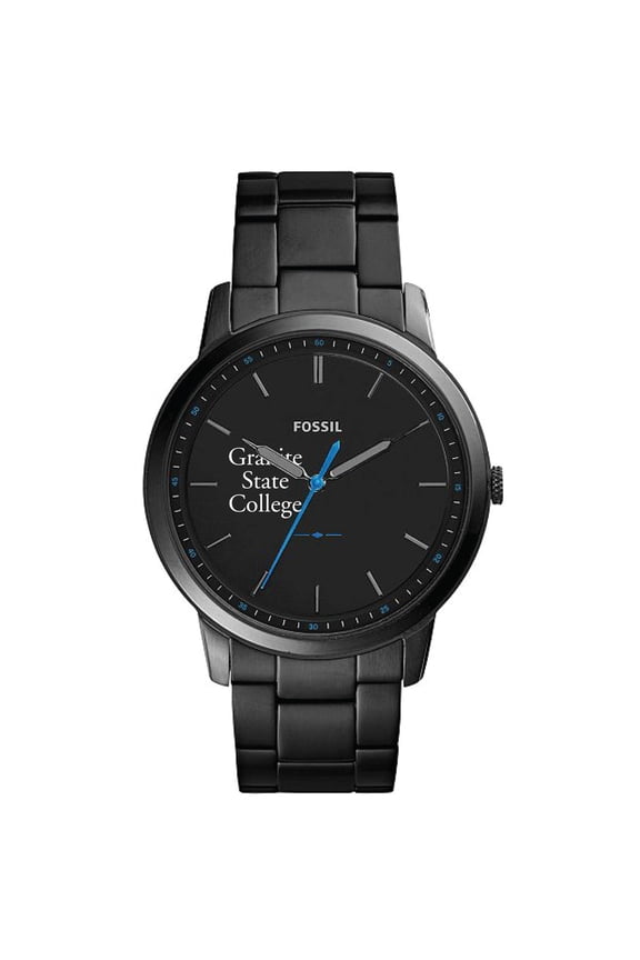 Black Granite State College The Minimalist Slim Stainless Steel Watch