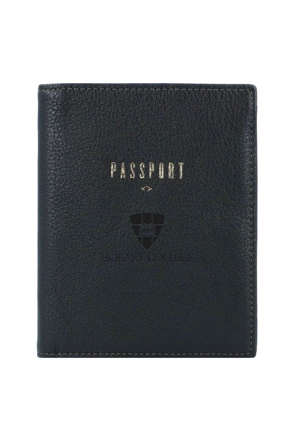 Black Hobart & William Smith Colleges Travel RFID Passport Case