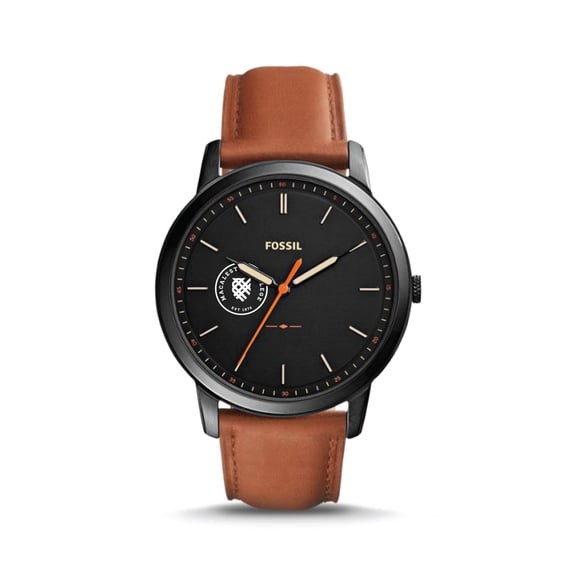 Fossil Black Macalester Scots The Minimalist Slim Light Brown Leather Watch