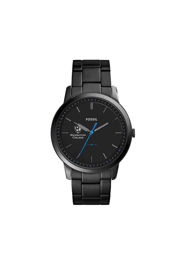 Black Manhattan Jaspers The Minimalist Slim Stainless Steel Watch