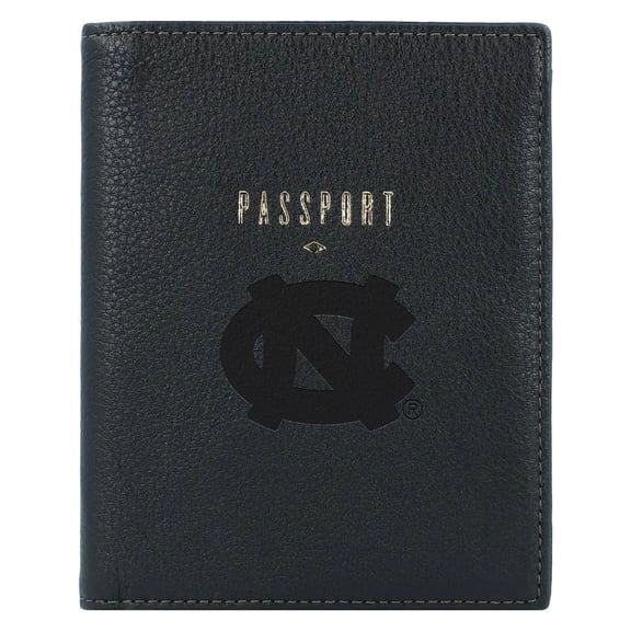 Fossil  Black North Carolina Tar Heels Travel RFID Passport Case