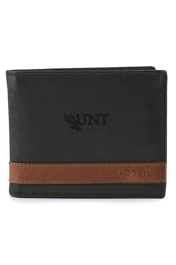 Black North Texas Mean Green Quinn Flip ID Bifold Wallet