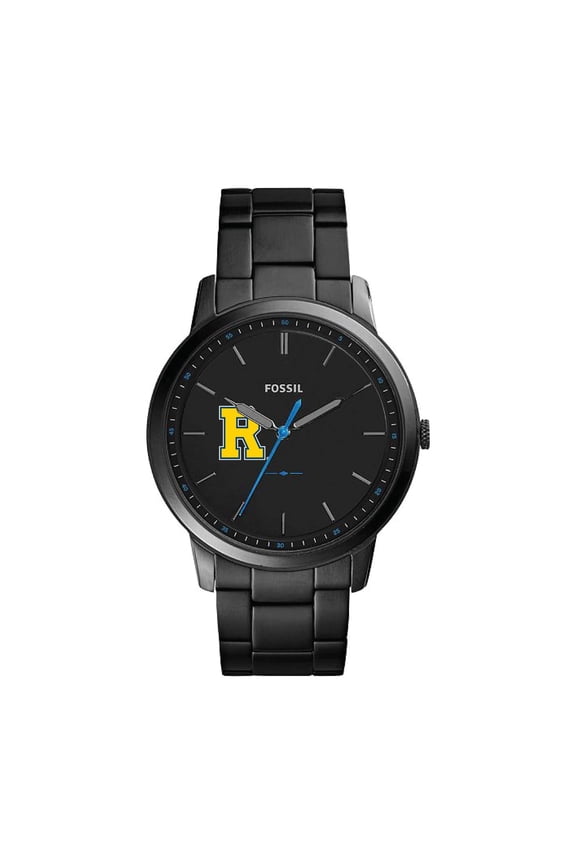 Black Rochester Yellow Jackets The Minimalist Slim Stainless Steel Watch