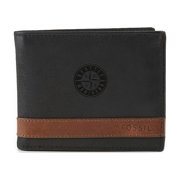 Fossil Black Seattle Mariners Quinn Flip ID Bifold Wallet