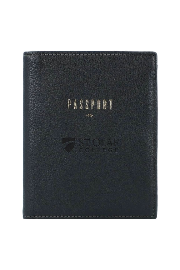 Black St. Olaf Oles Travel RFID Passport Case
