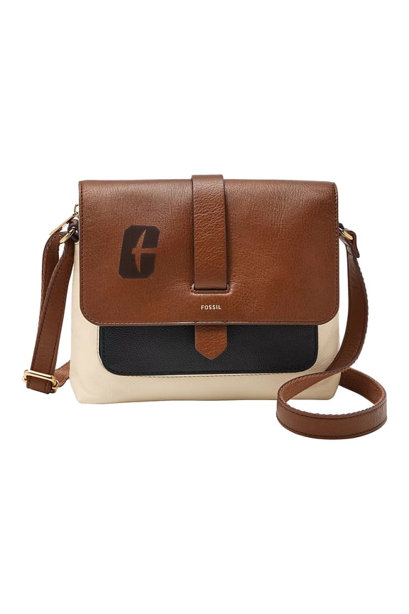 Brown Charlotte 49ers Kinley Leather Small Crossbody Bag