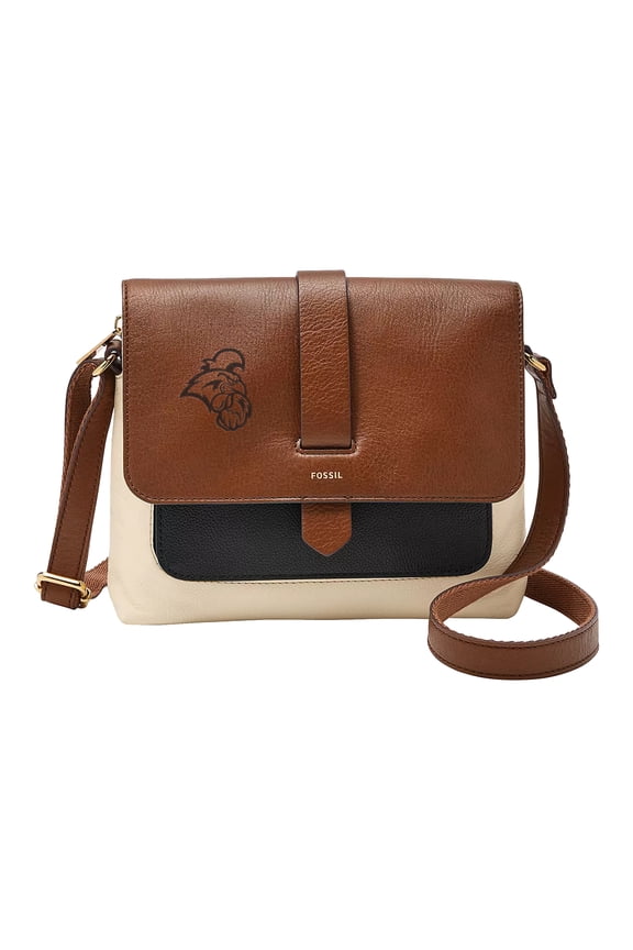 Brown Coastal Carolina Chanticleers Kinley Leather Small Crossbody Bag