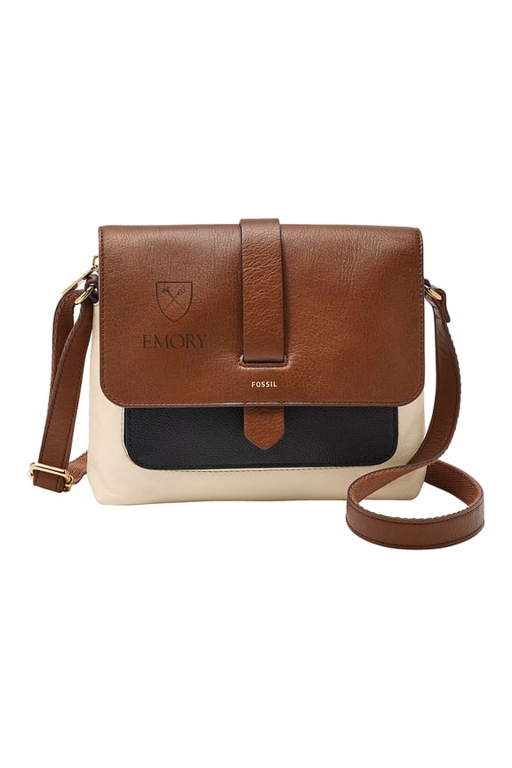 Brown Emory Eagles Kinley Leather Small Crossbody Bag