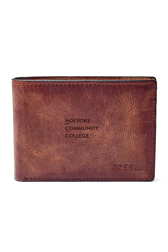 Brown Holyoke Community College Derrick Front Pocket Bifold Wallet