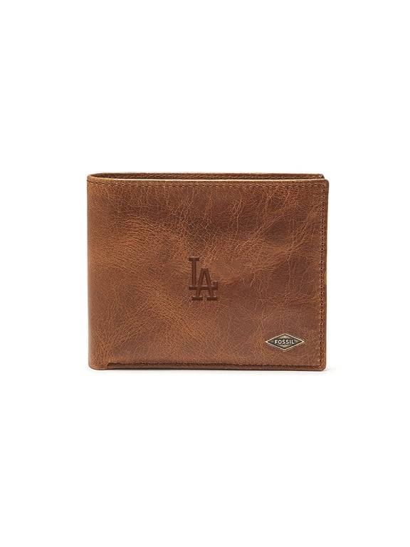 Brown Los Angeles Dodgers Ryan RFID Passcase Wallet