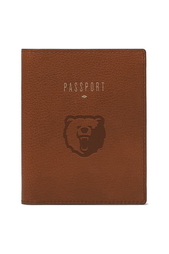 Brown Morgan State Bears Travel RFID Passport Case