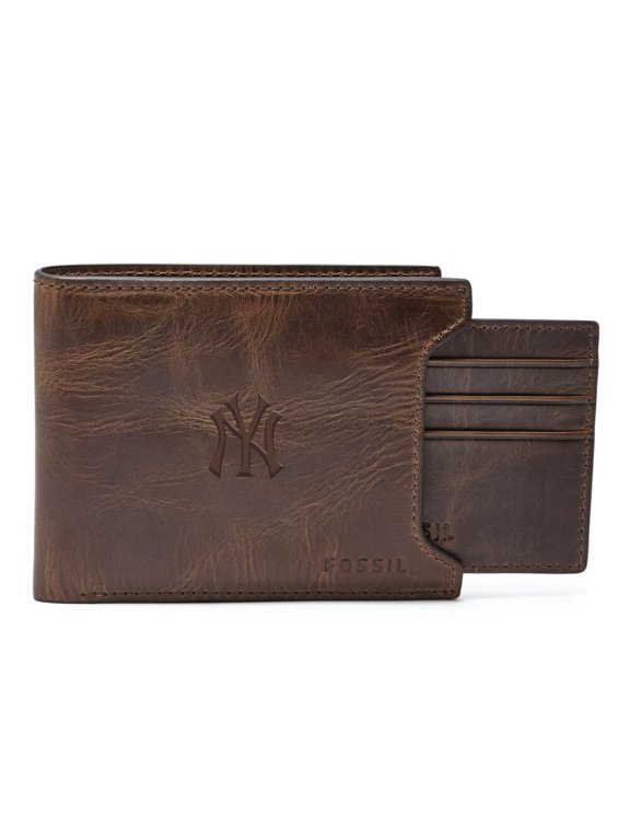 Brown New York Yankees Derrick Sliding 2-in-1 Wallet