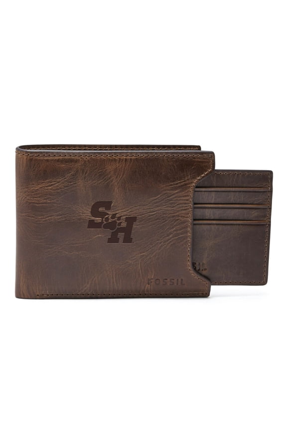 Brown Sam Houston State Bearkats Derrick Sliding Two-In-One Wallet