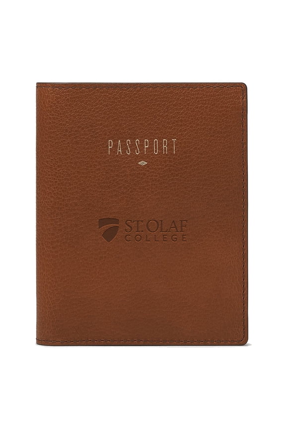 Brown St. Olaf Oles Travel RFID Passport Case