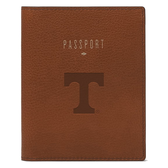 Fossil  Brown Tennessee Volunteers Travel RFID Passport Case