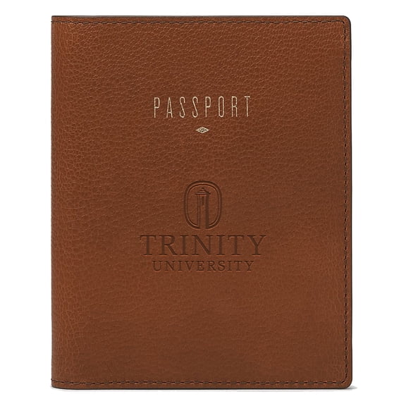 Fossil Brown Trinity Tigers Travel RFID Passport Case