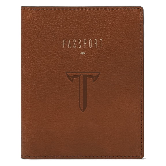 Fossil Brown Troy University Trojans Travel RFID Passport Case