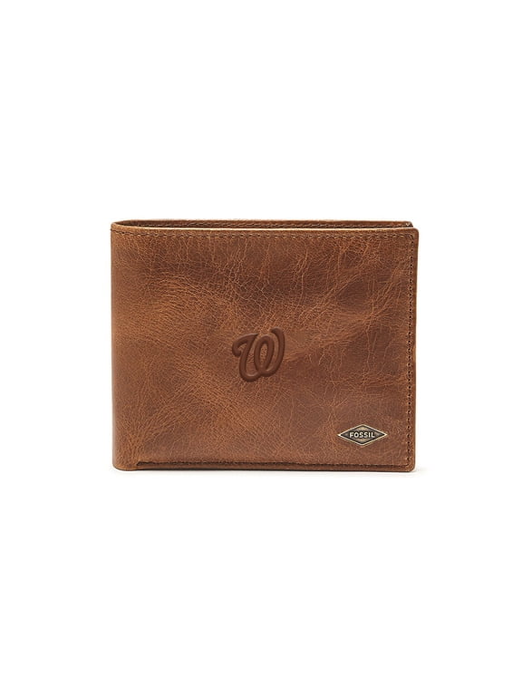 Brown Washington Nationals Ryan RFID Passcase Wallet
