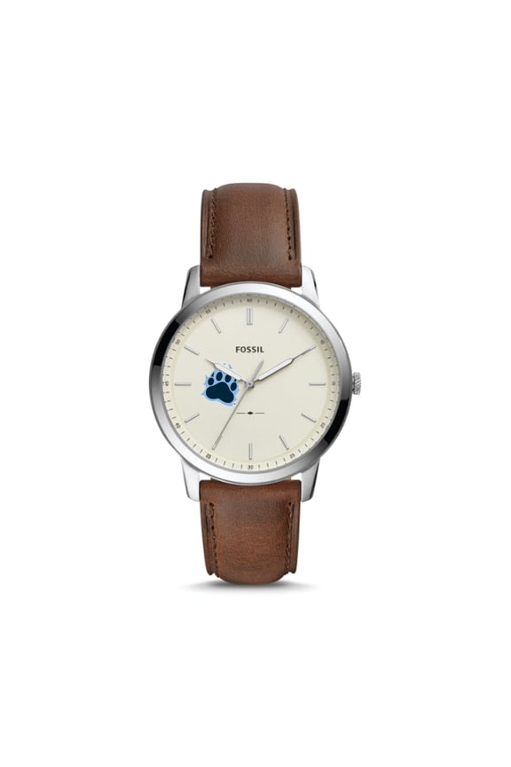 CUNY Baruch College The Minimalist Brown Leather Watch