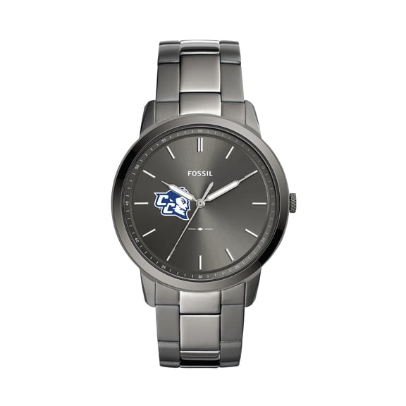 Fossil Central Connecticut State Blue Devils The Minimalist Three-Hand Smoke Watch