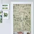 thumbnail image 1 of Fossil Chart Door Curtain Nordic Living Room DoorCurtain Porch Partition Curtain Kitchen Rative Half Curtain, 1 of 4
