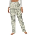 thumbnail image 1 of Fossil Chart Winter Female Pants Flannel High Waist Women Pants Lady Warm Straight Leg Plush Trousers, 1 of 7
