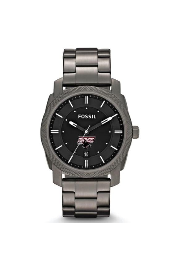 Clark Atlanta University Panthers Machine Smoke Stainless Steel Watch