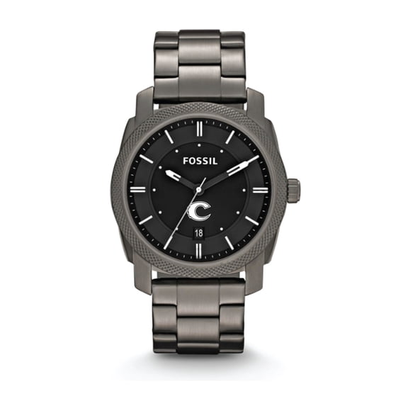 Fossil Clayton State Lakers Machine Smoke Stainless Steel Watch