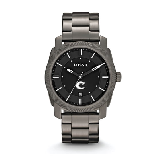Fossil Clayton State Lakers Machine Smoke Stainless Steel Watch