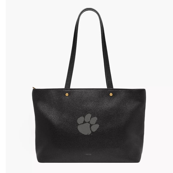 Fossil Clemson Tigers Jessie Leather Zip Tote