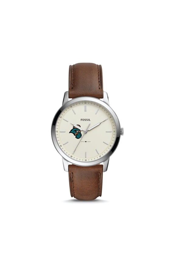 Coastal Carolina Chanticleers The Minimalist Brown Leather Watch