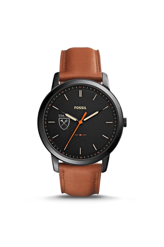 Emory Eagles The Minimalist Slim Light Brown Leather Watch