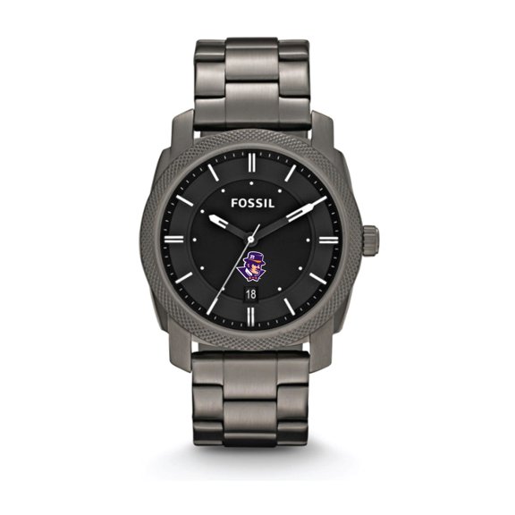 Fossil Evansville Purple Aces Machine Smoke Stainless Steel Watch
