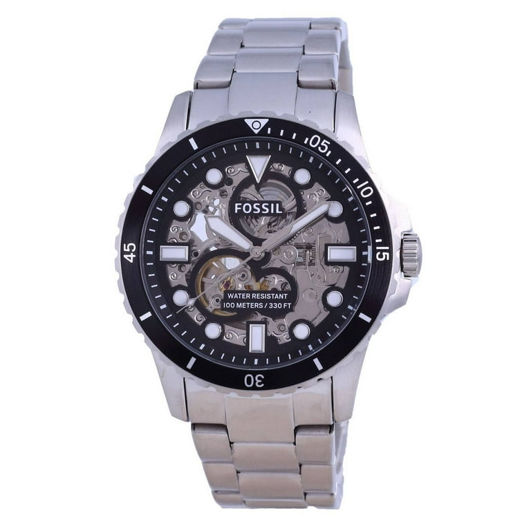 Fossil FB 01 Black Dial Open Heart Automatic ME3190 100M Men s Watch Walmart
