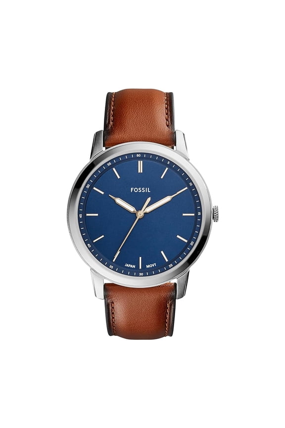 FS5304 Men's Minimalist Quartz Stainless Steel Three-Hand Watch, 44mm Dial