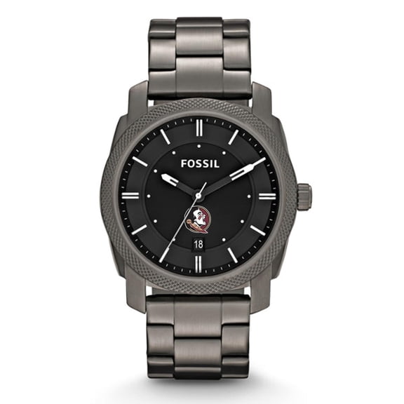 Fossil Florida State Seminoles Machine Smoke Stainless Steel Watch