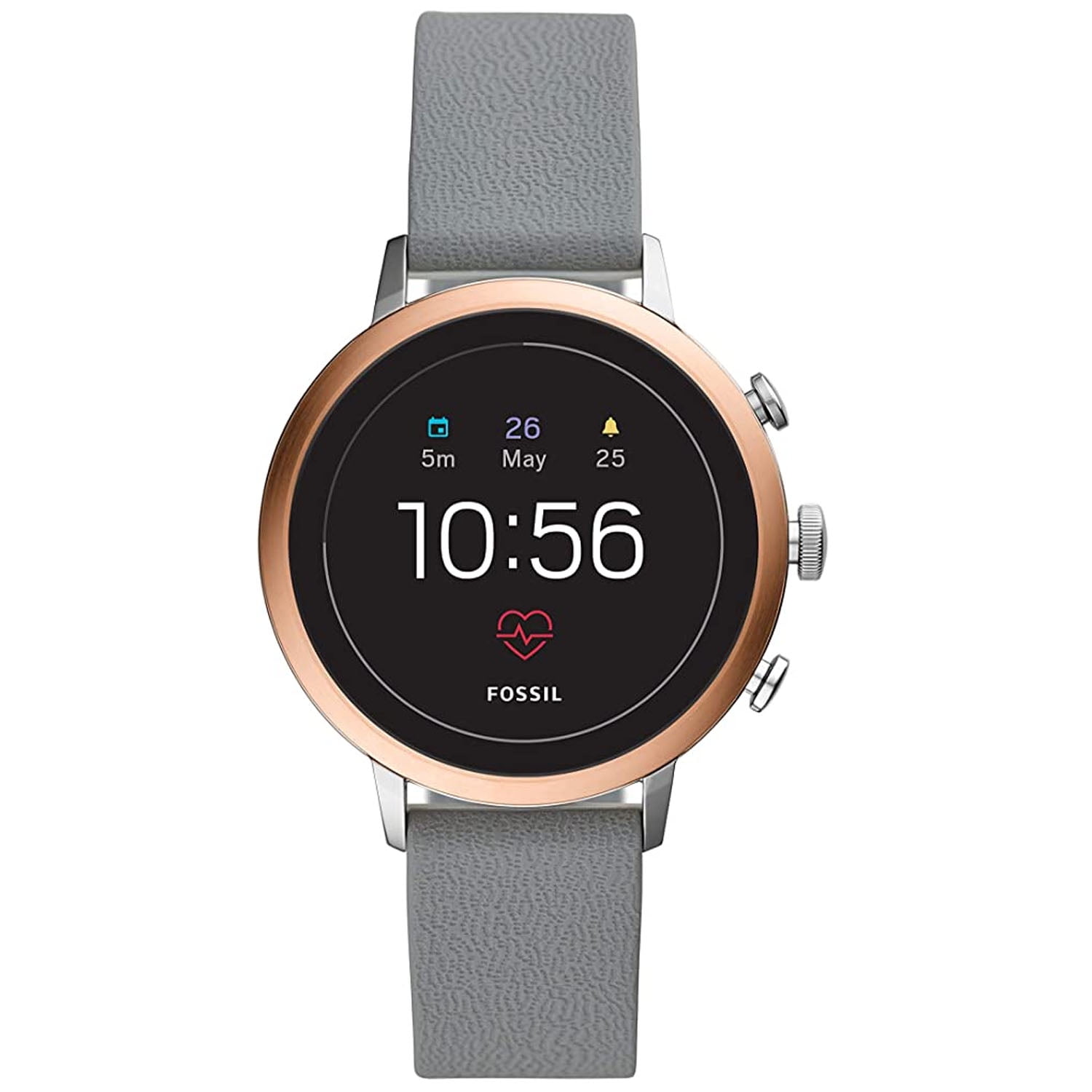 Fossil Gen Venture HR Smartwatch, 40mm Gray Case, Gray