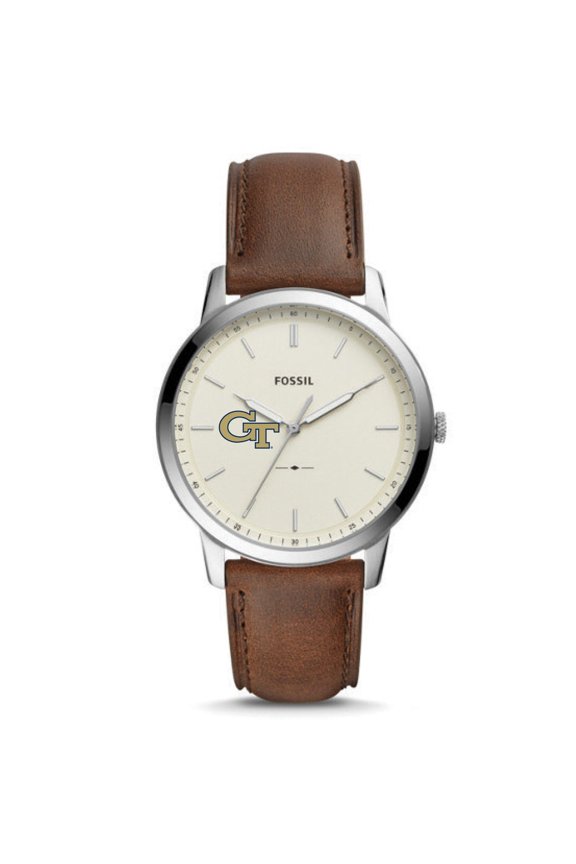 Georgia Tech Yellow Jackets The Minimalist Leather Watch