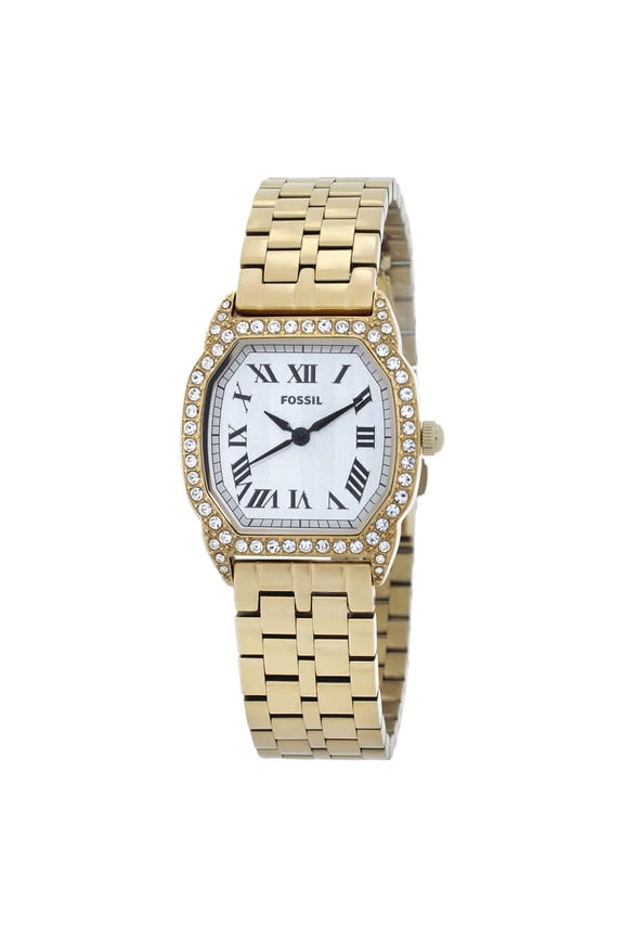 Harlow Quartz Crystal Silver Dial Ladies Watch ES5489