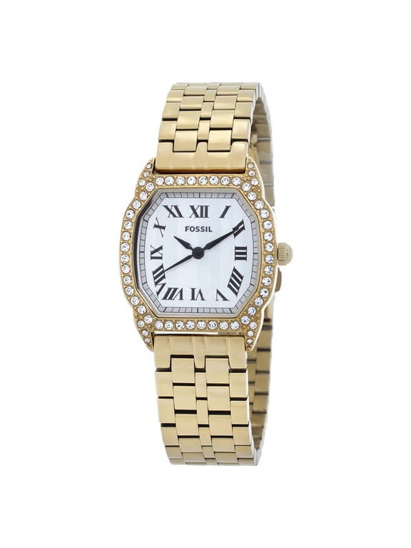 Harlow Quartz Crystal Silver Dial Ladies Watch ES5489