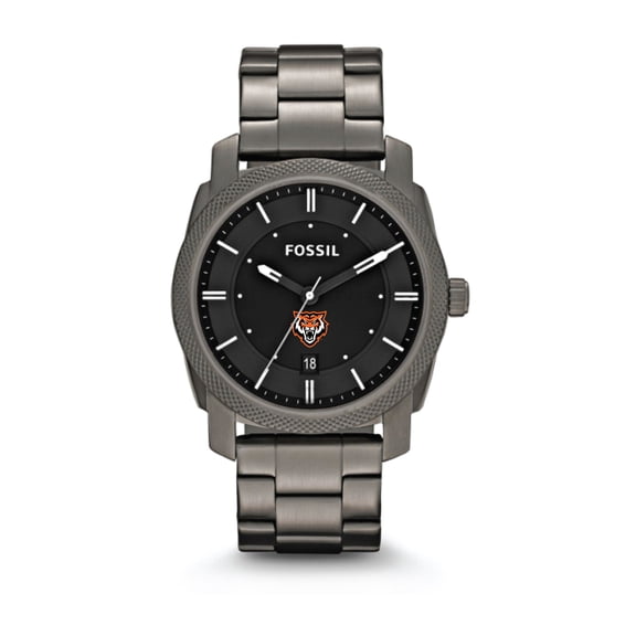 Fossil Idaho State Bengals Machine Smoke Stainless Steel Watch