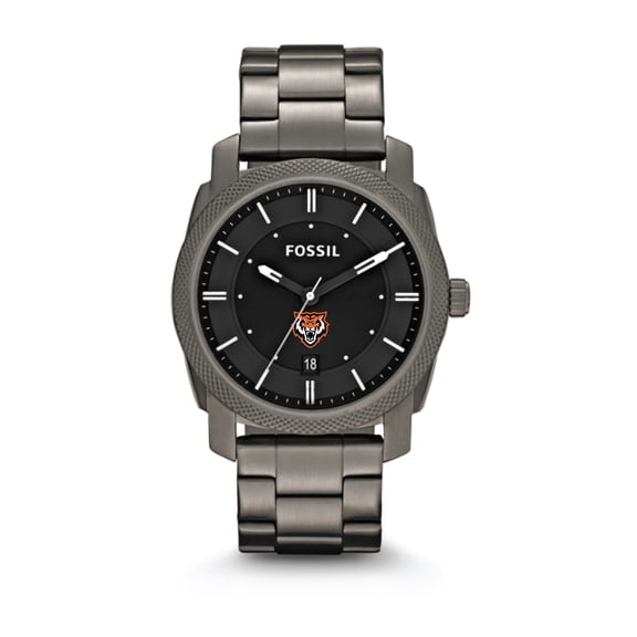 Fossil Idaho State Bengals Machine Smoke Stainless Steel Watch